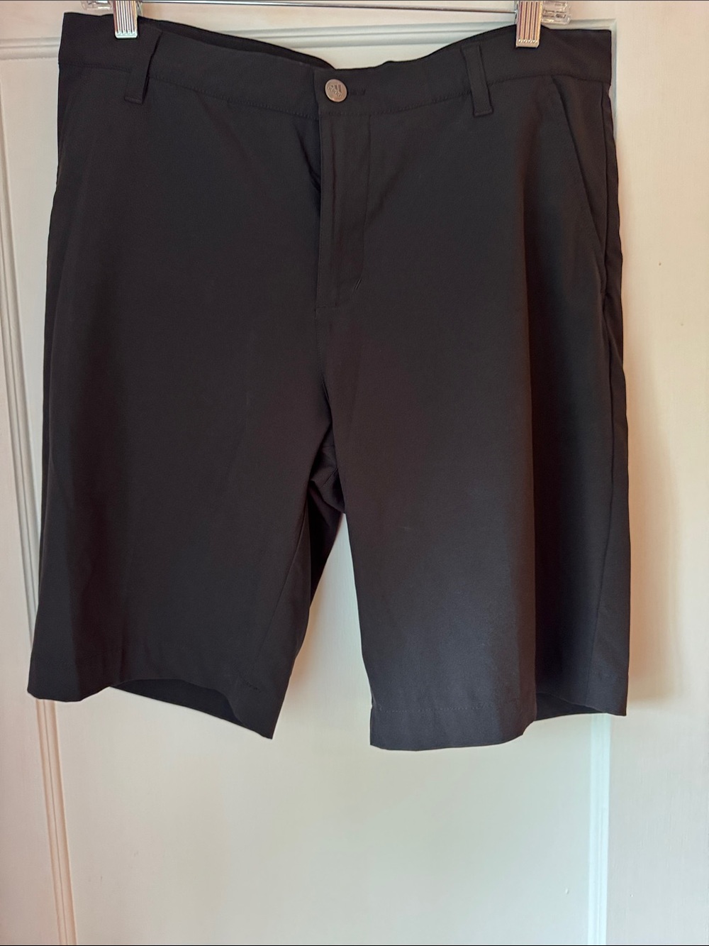adidas Black Flat Front Golf Performance Shorts